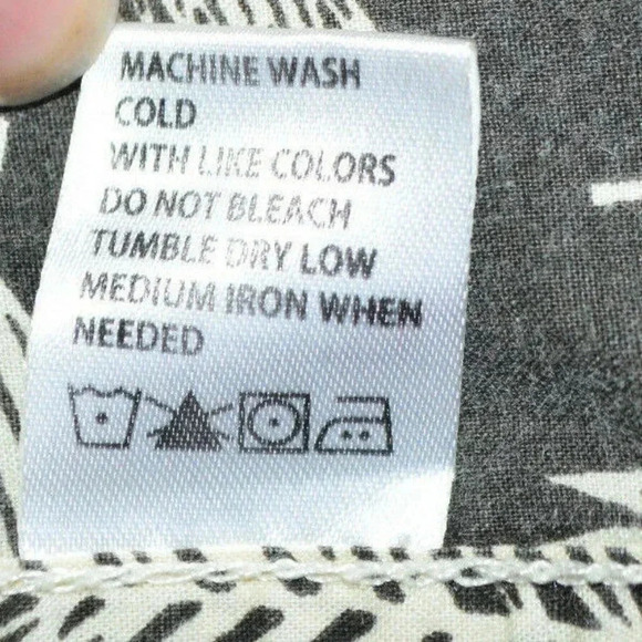 FREE PLANET Gray Leaf Reverse Print Casual Button - Picture 10 of 10